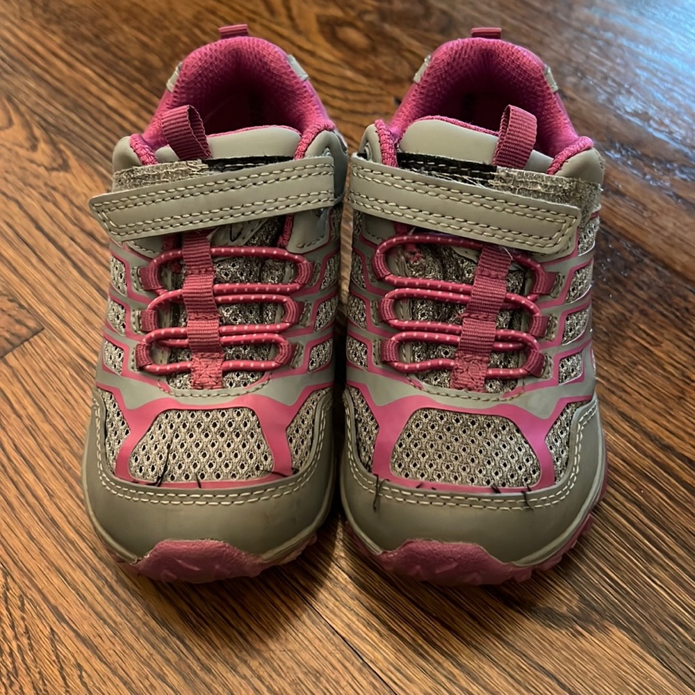 Merrell Kids Gray and Pink Trail Boots